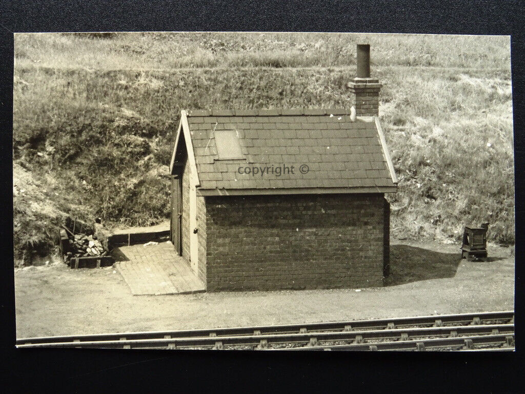 TRACKMAN PLATELAYER\'S HUT at BASFORD - CREWE RAILWAY STATION c1950s RP Photocard