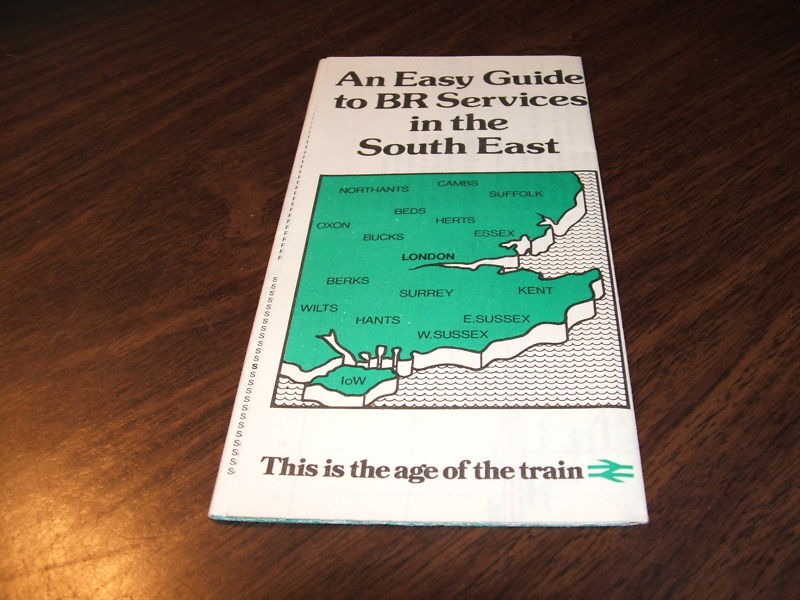 MAY 1981 BRITISH RAIL SERVICES IN THE SOUTHEAST MAP