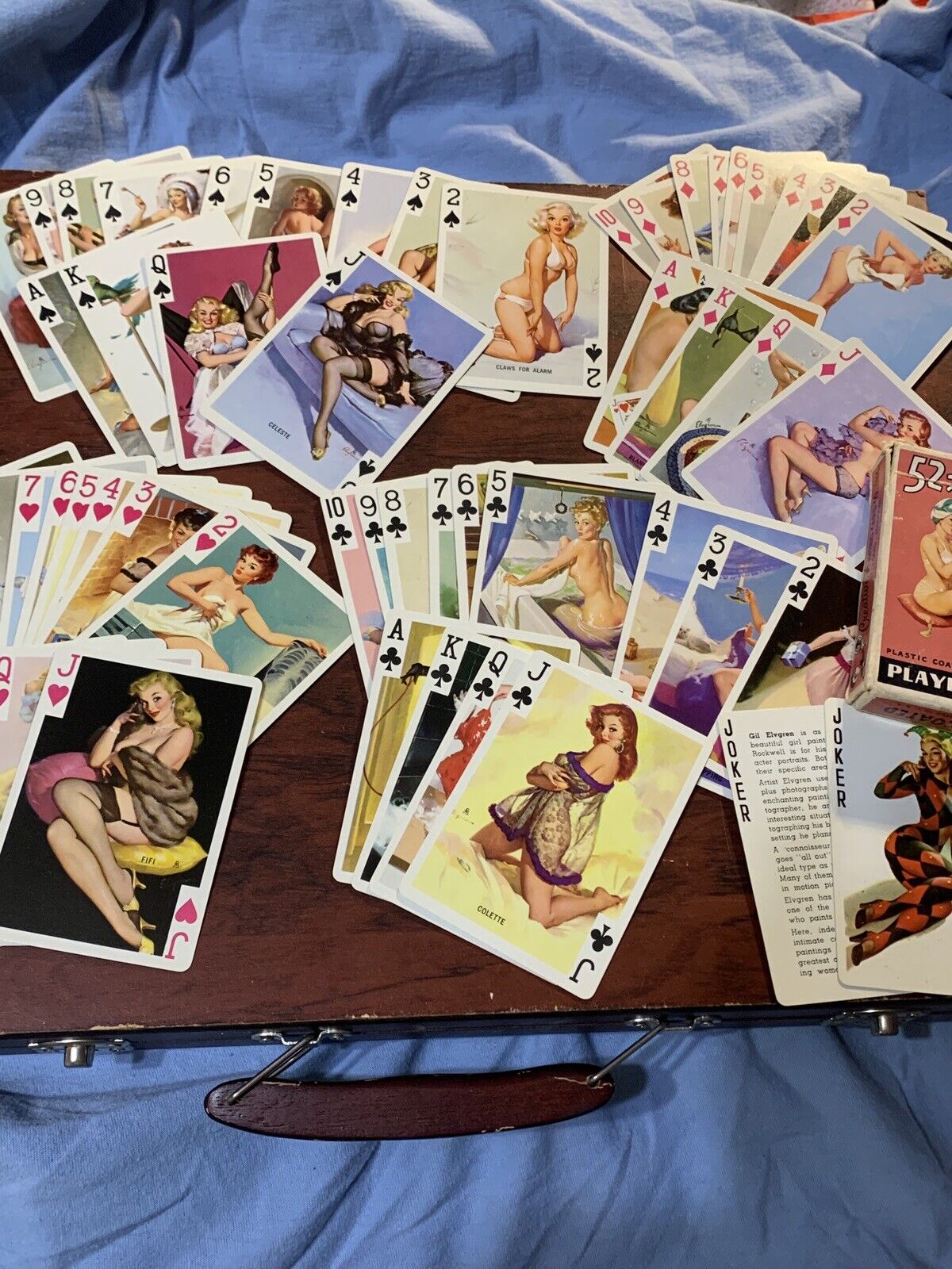vintage 52 Americsn Beauties playing cards