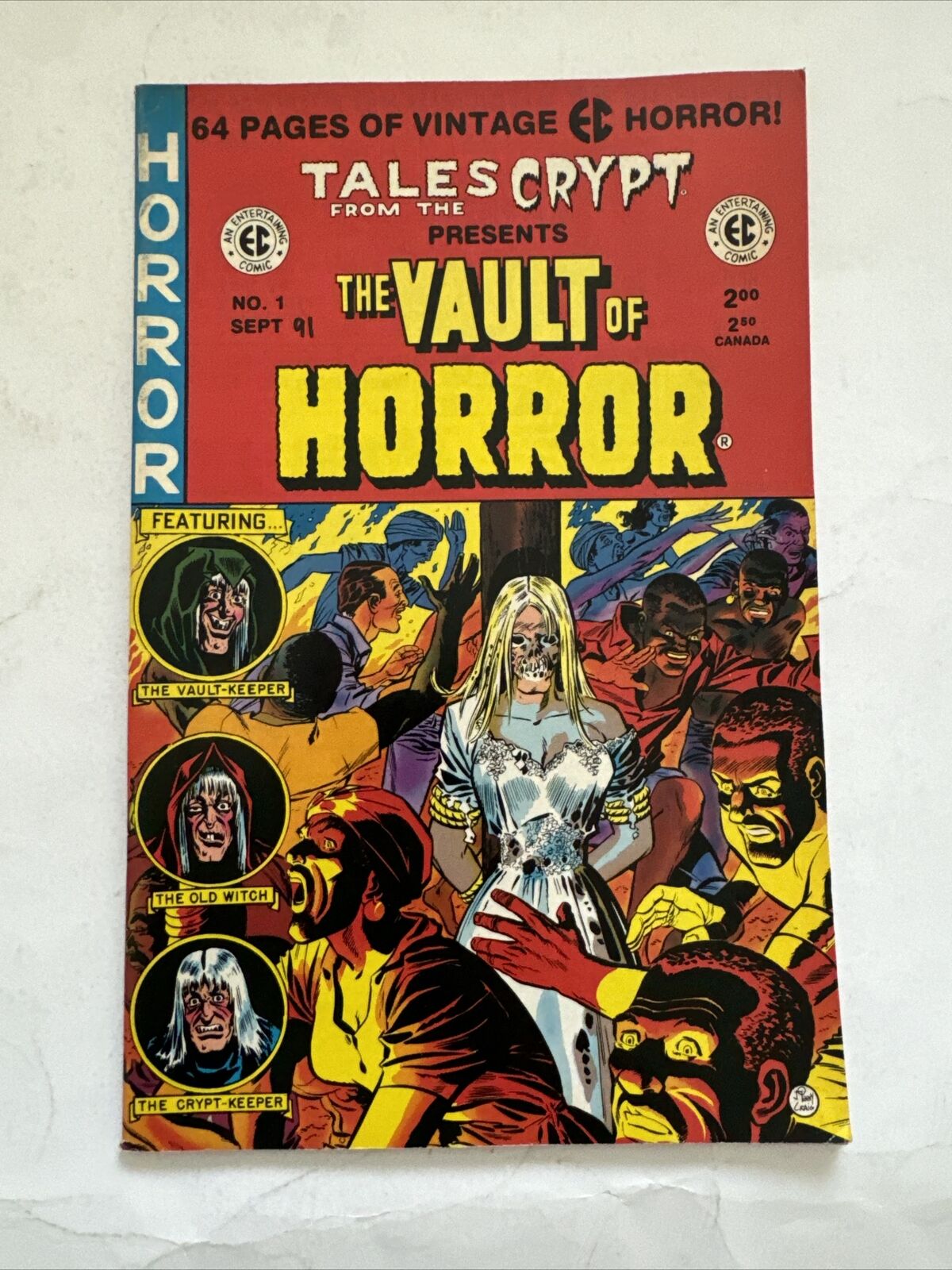 THE VAULT OF HORROR #1 DOUBLE-SIZE FIRST ISSUE 1990