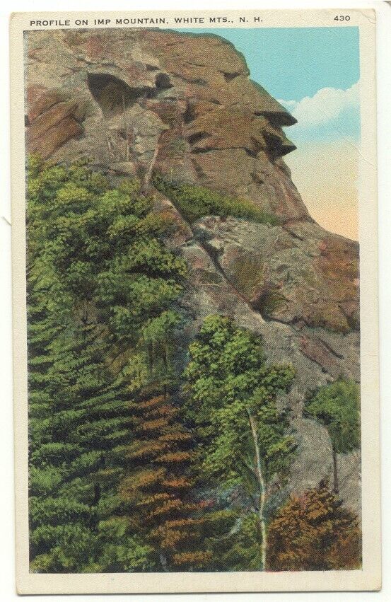 Profile On Imp Mountain White Mountains NH Postcard New Hampshire
