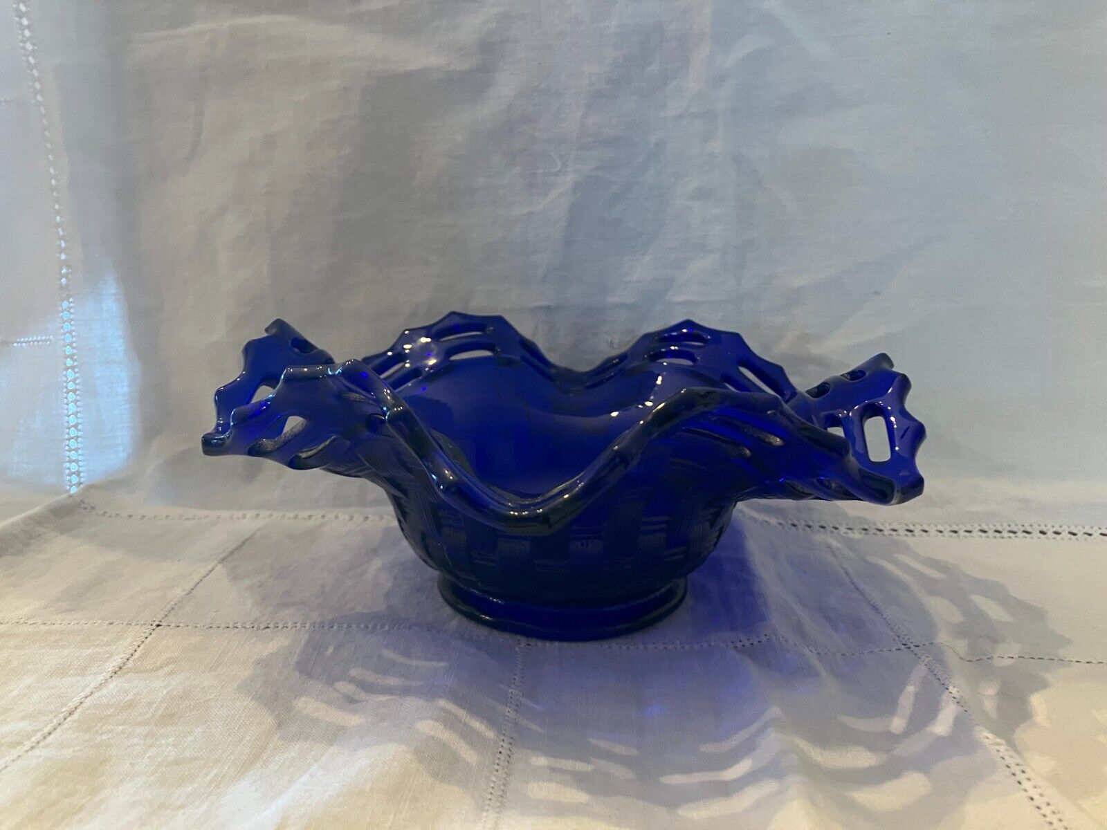 Colbert blue vintage candy dish