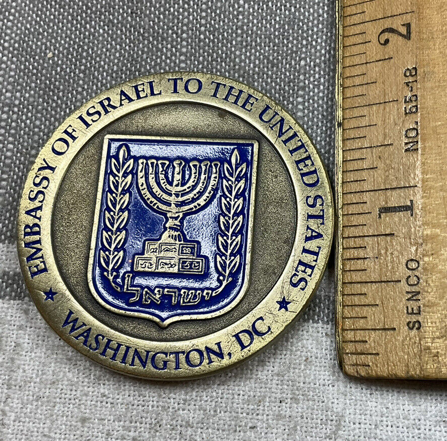 Vintage Challenge Coin Embassy Of Israel To The US H74
