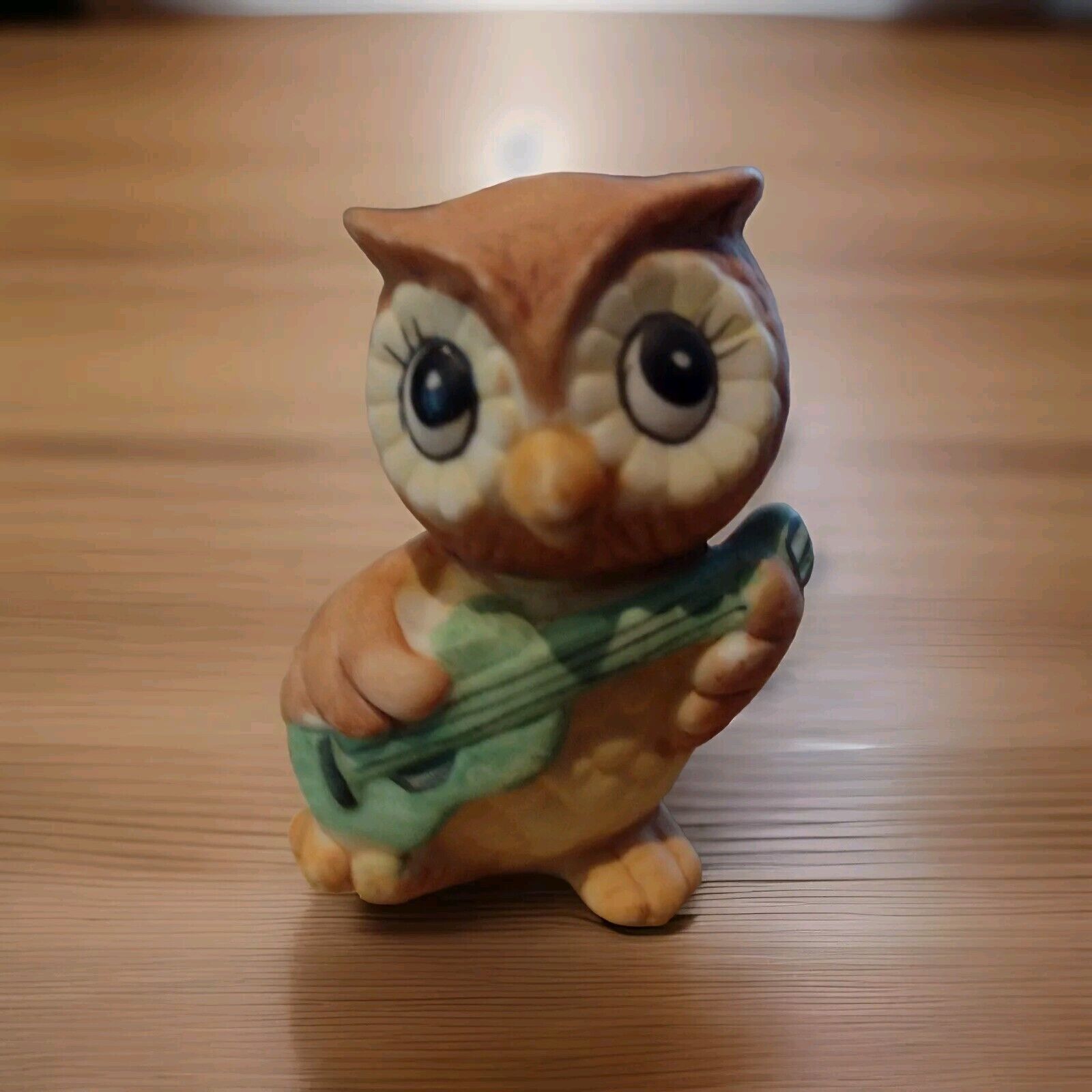 Vintage Small Owl Figurine Made In Korea