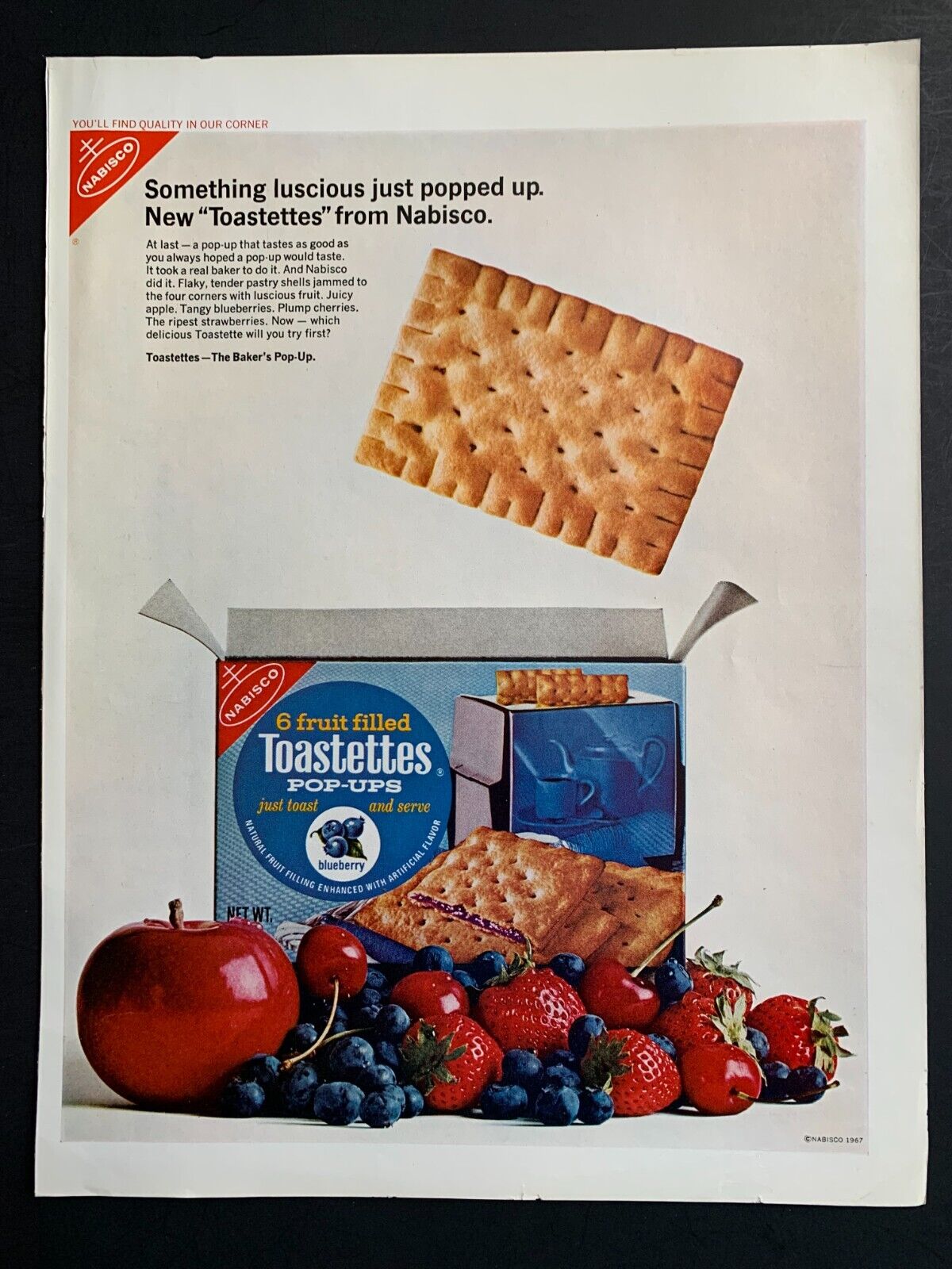 Print Ad 1969 Nabisco Toastettes Pop Ups 14\