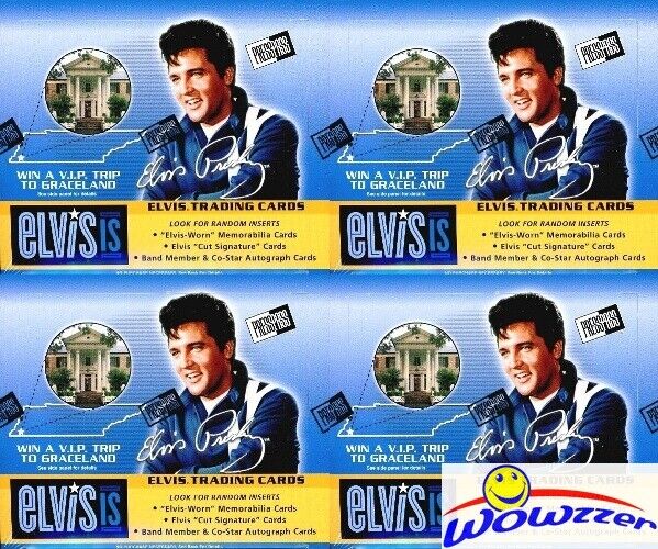(4) 2007 Press Pass Elvis Presley IS MASSIVE Factory Sealed 24 Pack Retail Box