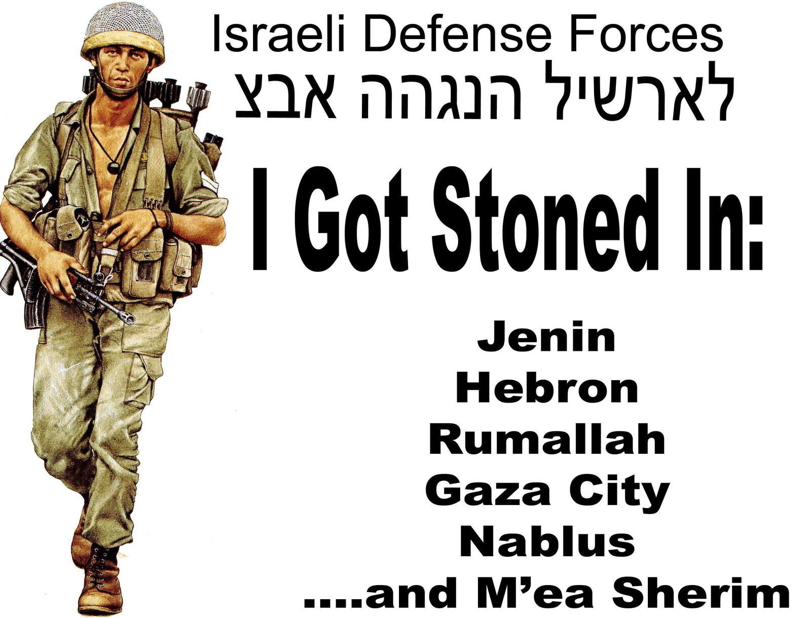 IDF  Israeli Defense Forces tshirt