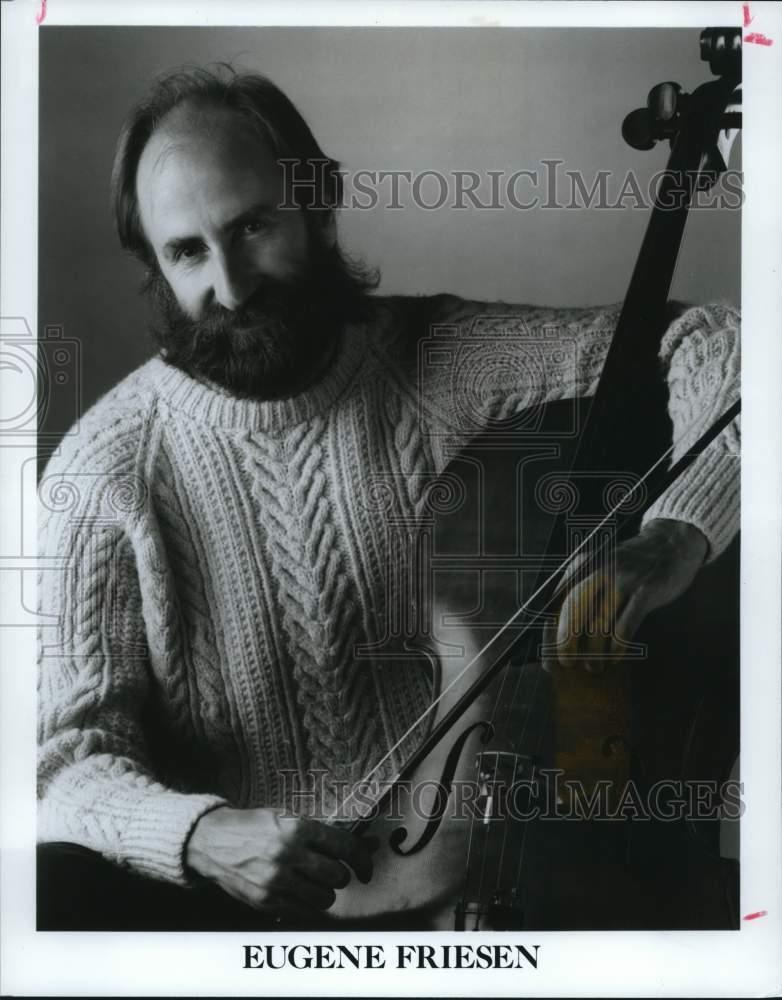 1990 Press Photo Cellist Eugene Friesen - lrp38215