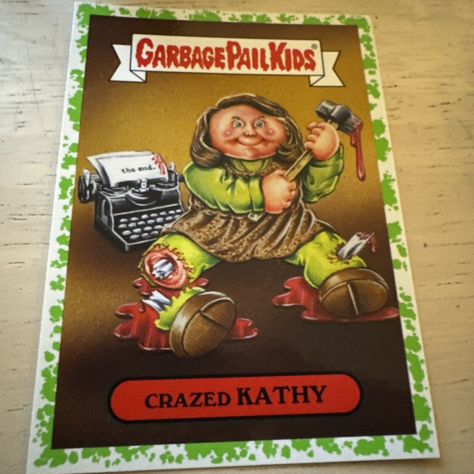 Misery Kathy Bates Stephen King Horror Movie Garbage Pail Kids Card Topps