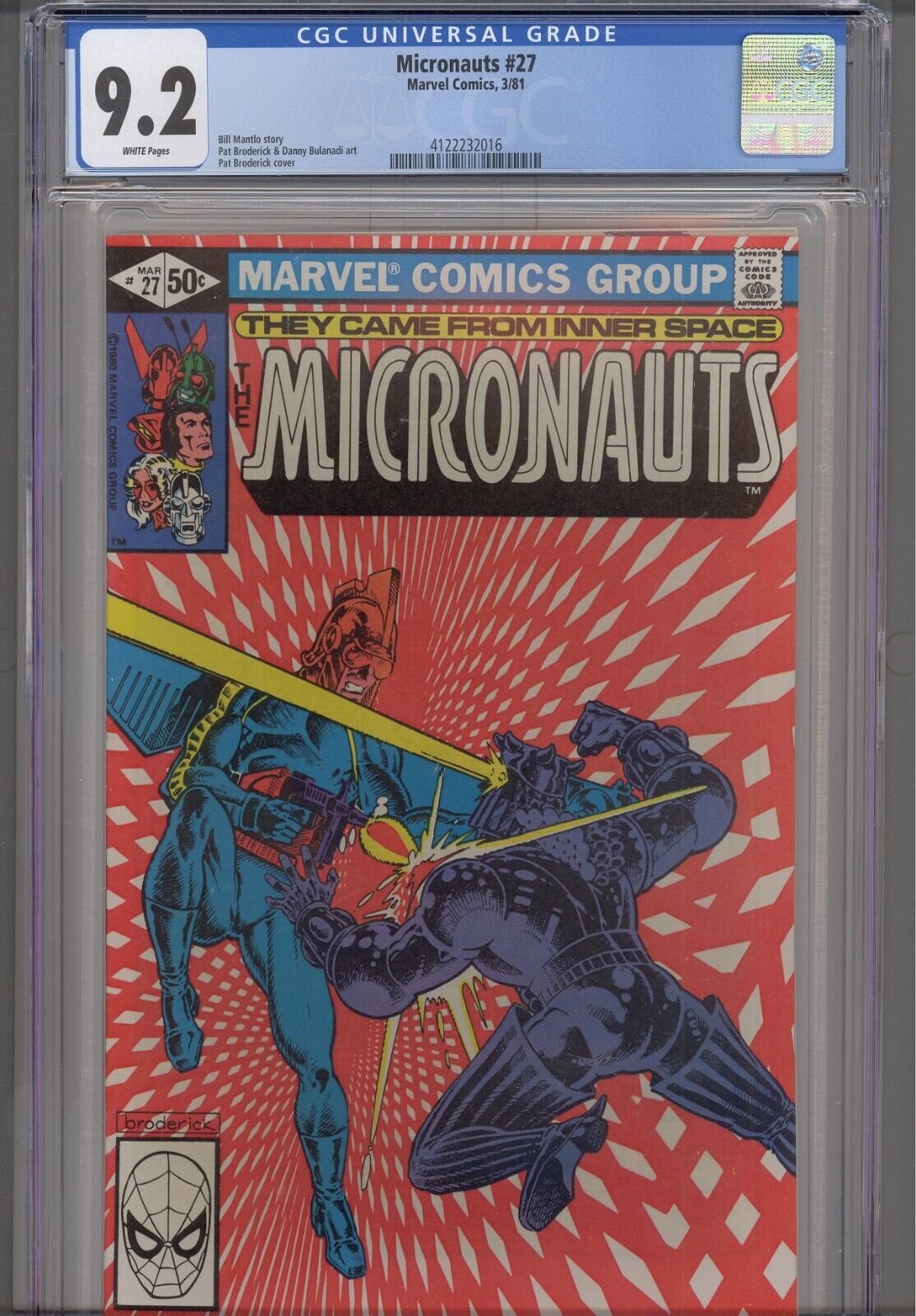 Micronauts #27 CGC 9.2 1981 Marvel Comics Bill Mantlo Story 