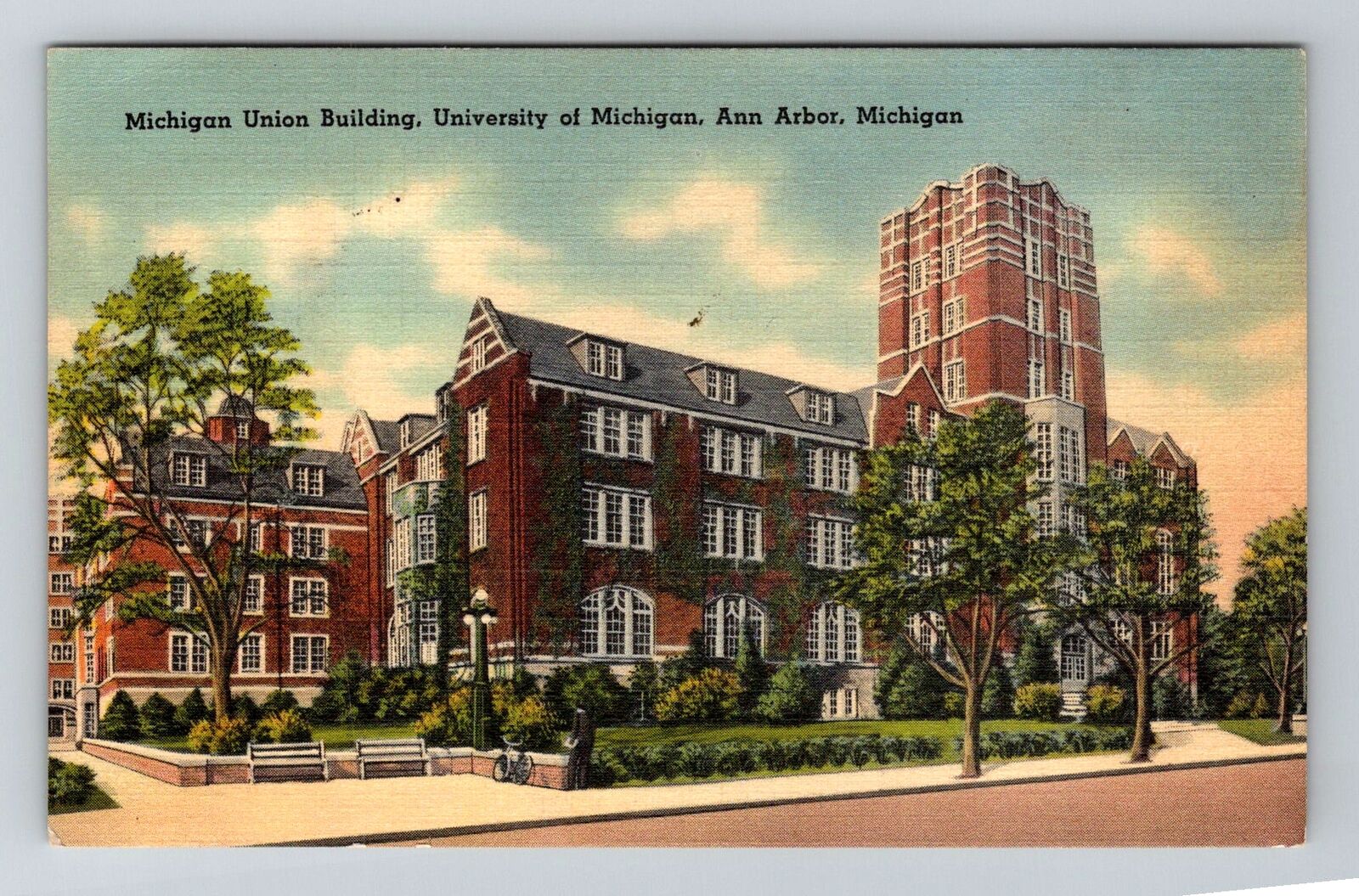 Ann Arbor MI-Michigan, University of Michigan, Union Bldg. Vintage Postcard