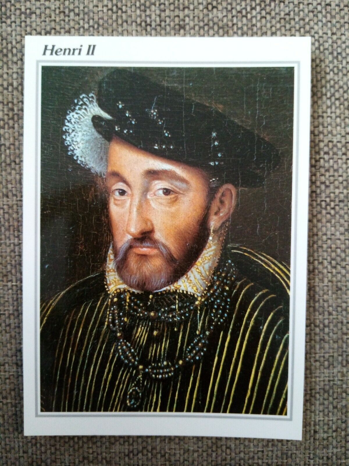 CPSM CPM KING OF FRANCE CARD PORTRAIT OF HENRI II 
