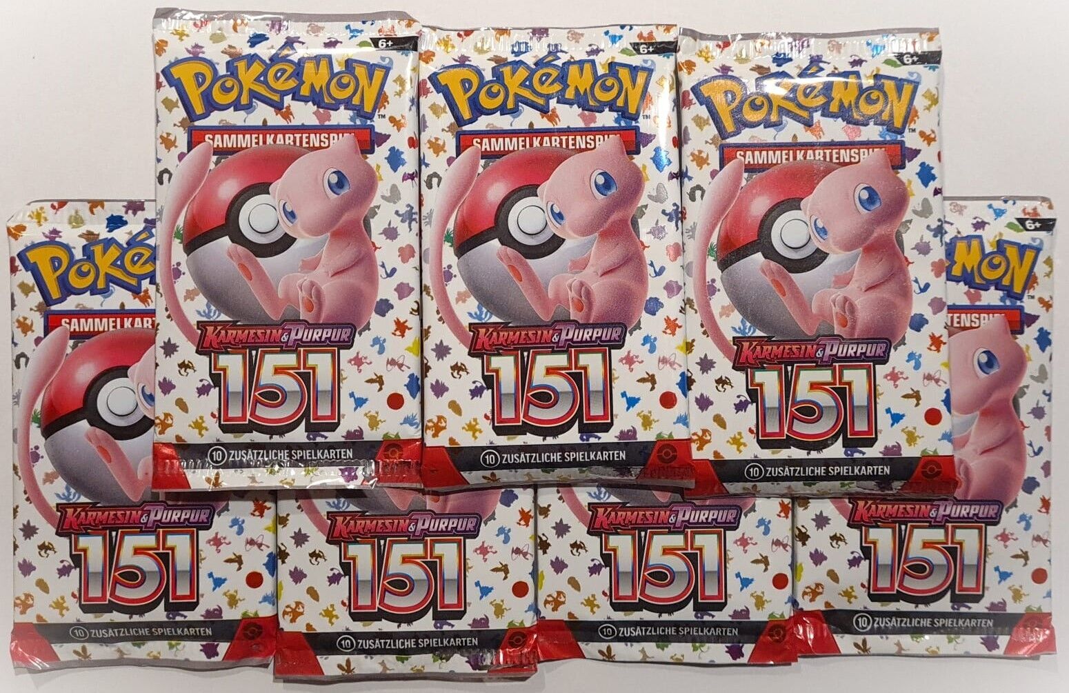 1x Pokemon Karmesin & Purple 151 REPACKED Booster Pack (DE) with 20% Big HIT CHANCE
