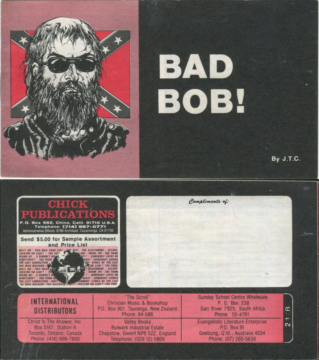 1983 Bad Bob Chick Publications Vintage Tract - Jack