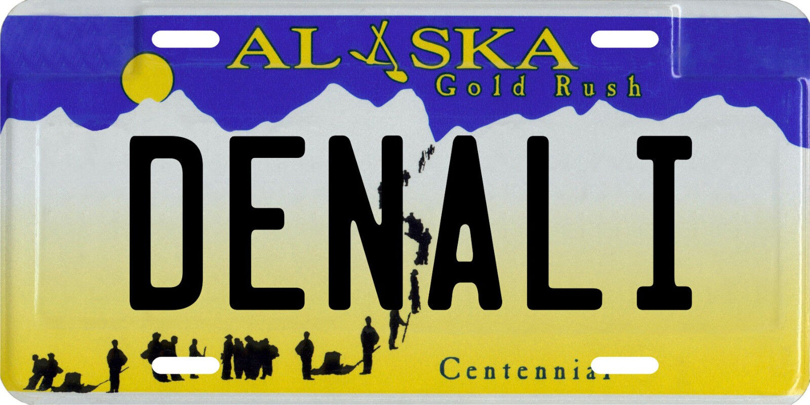 Denali National Park & Preserve Alaska Gold Rush License Plate