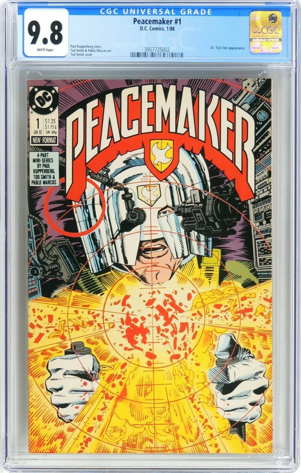 Peacemaker #1 CGC 9.8 1988 DC Comic 1st Series Suicide Squad HBO John Cena