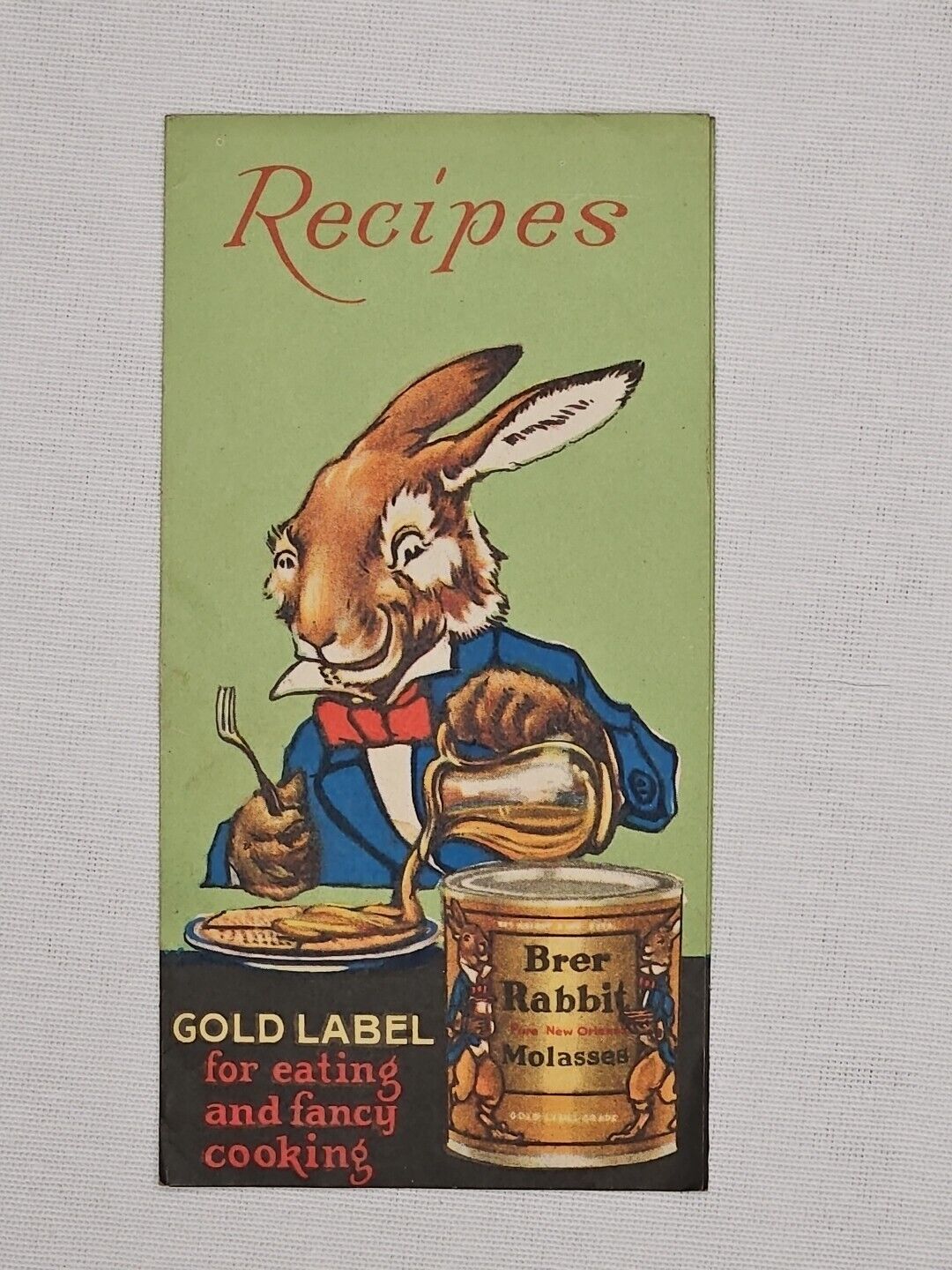 RARE Vintage Brer Rabbit’s Gold Label Molasses Recipes 1930 Antique