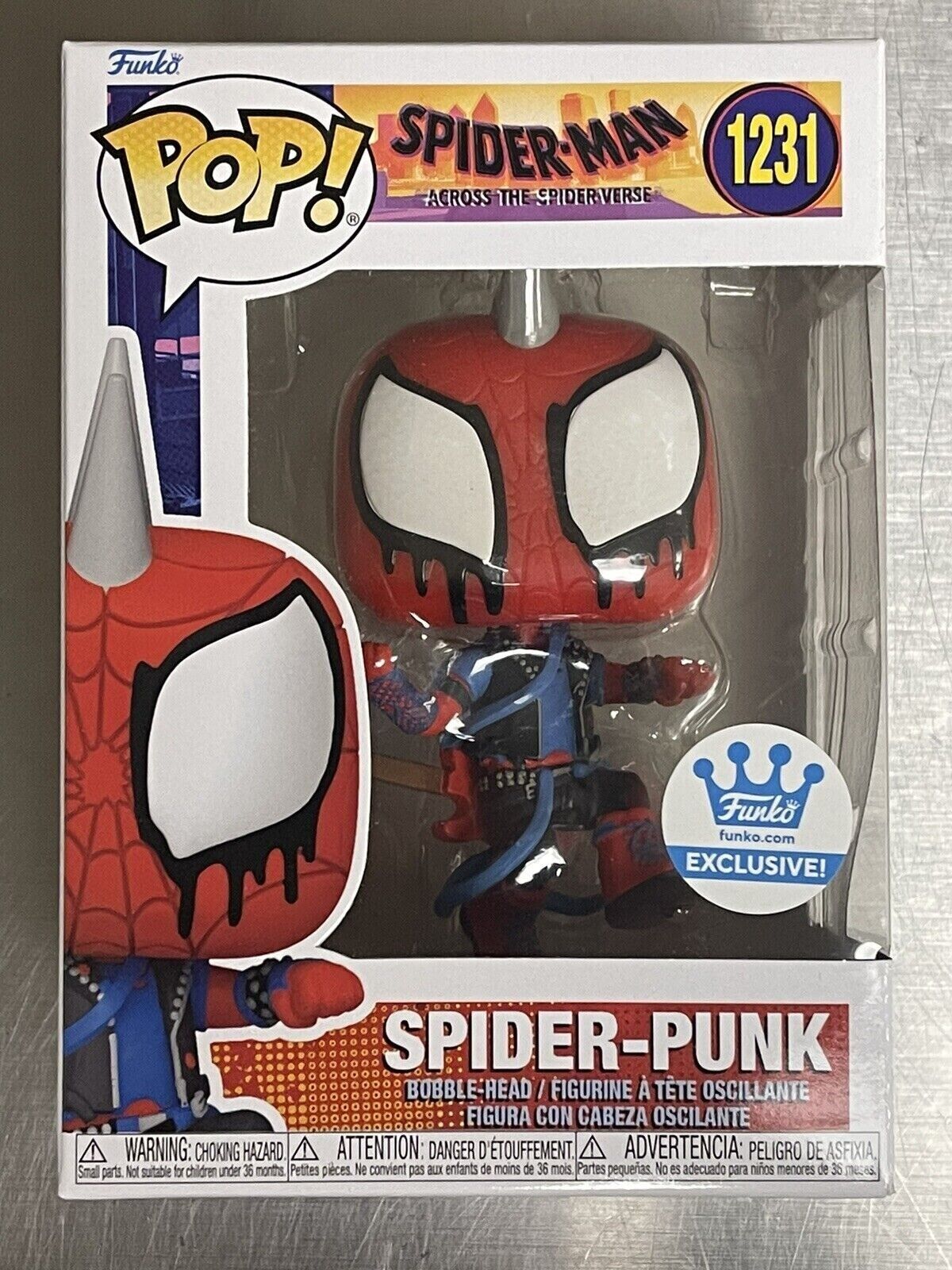 Funko POP Spider-Man: Across the Spiderverse 1231# Spider-Punk Vinyl Figures
