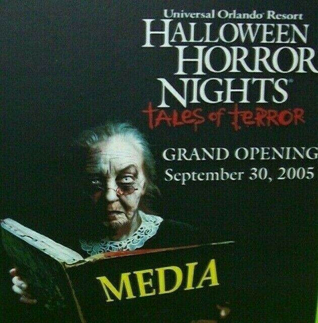 Halloween Horror Nights Tales Of Terror Haunted House Attraction Media Pass 2002