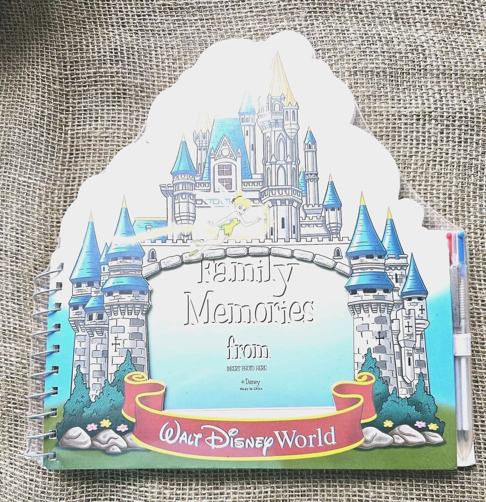 New Sealed Vintage Walt Disney World Parks Castle Family Memories Photo Album