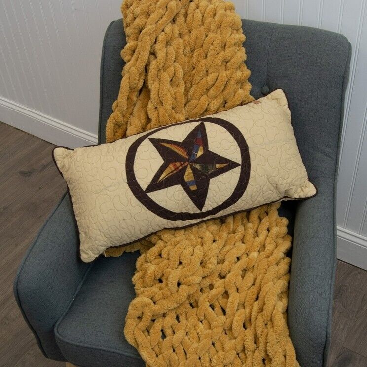 Texas Star Throw Pillow - 22 inch