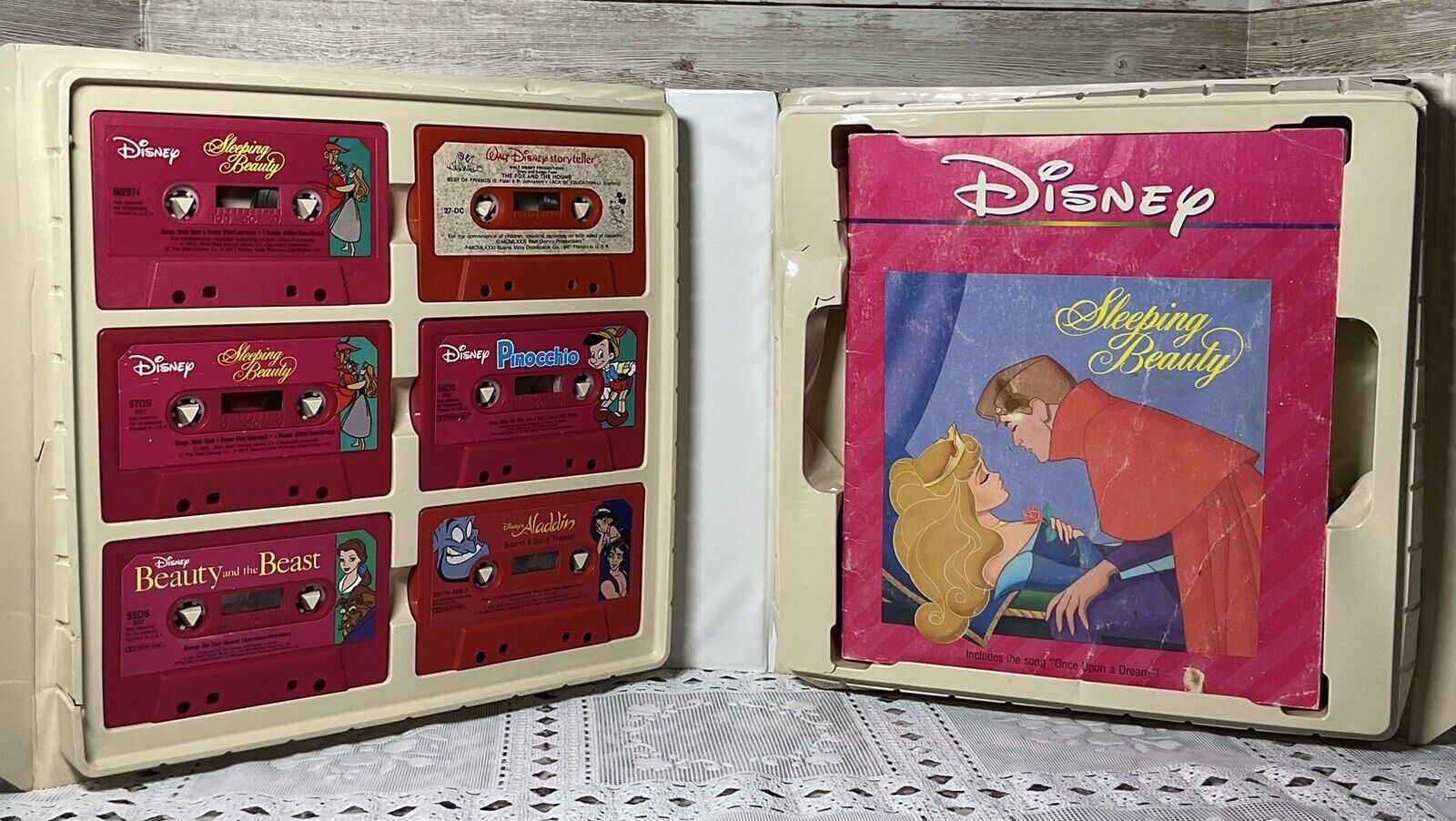 Disney Storyteller Read Along Cassette Tape and Book Set Vintage