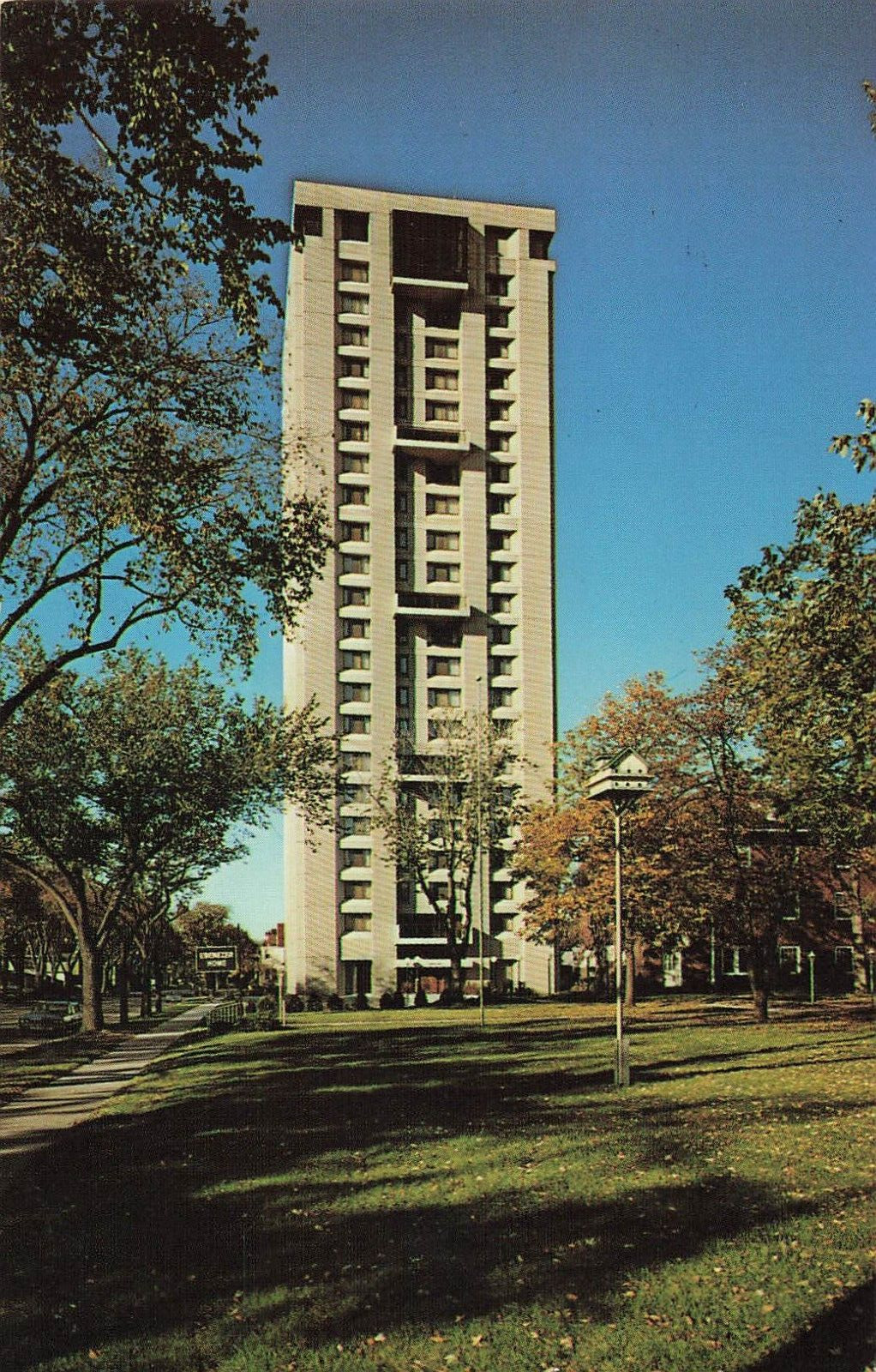 Postcard Ebenezer Society Tower 2523 Portland Avenue Minneapolis Minnesota