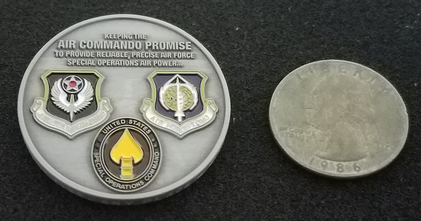 RARE SOCOM Air Commando USAF Special Forces AFSOC Operations Challenge Coin