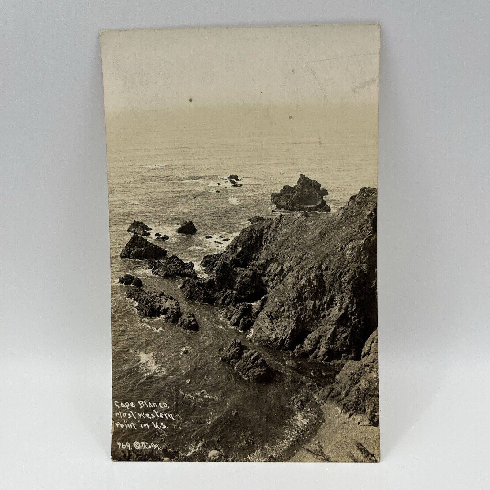 Cape Blanco, Most Western Point in The U.S. RPPC
