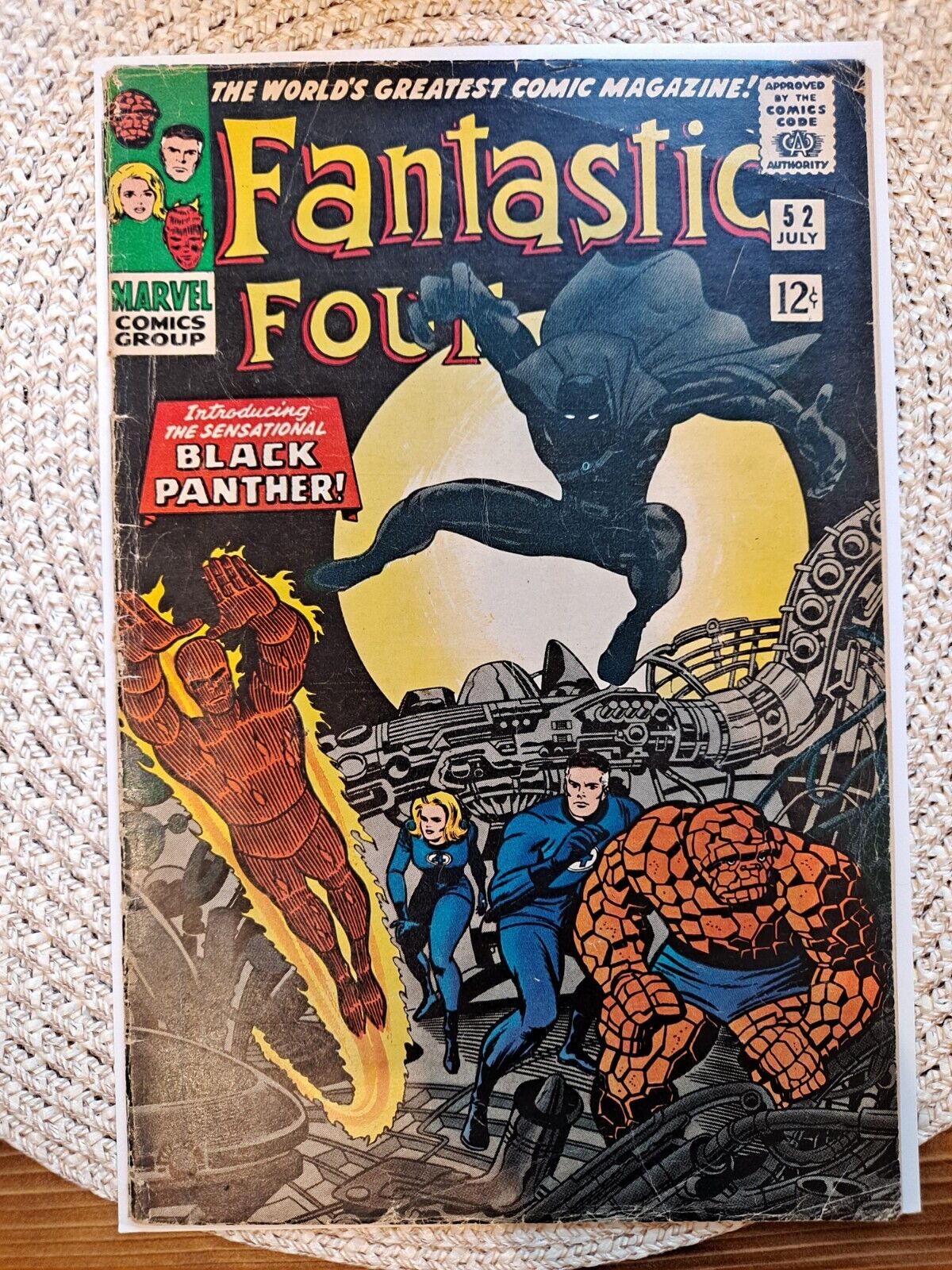 Fantastic Four #52 1966 Black Panther First App Marvel Silver. Wakanda Forever 