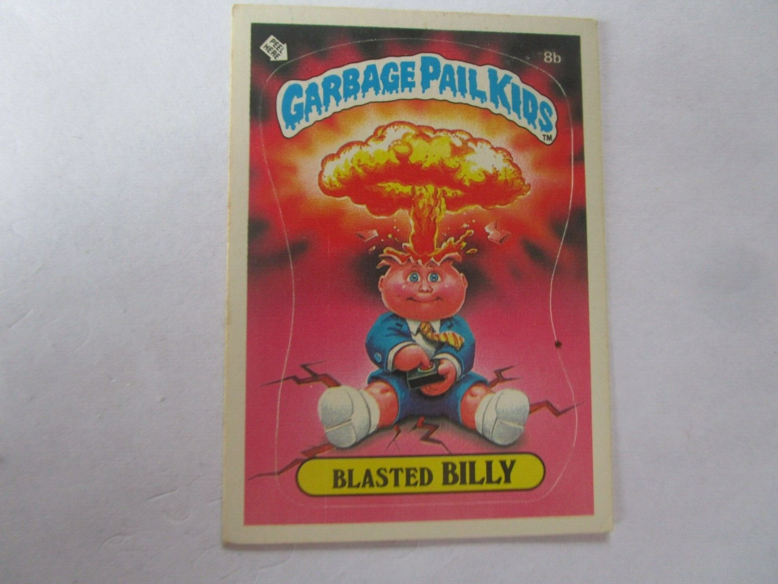 1985 Topps Garbage Pail Kids GPK Series 1 OS1 #8b Blasted Billy MATTE Checklist