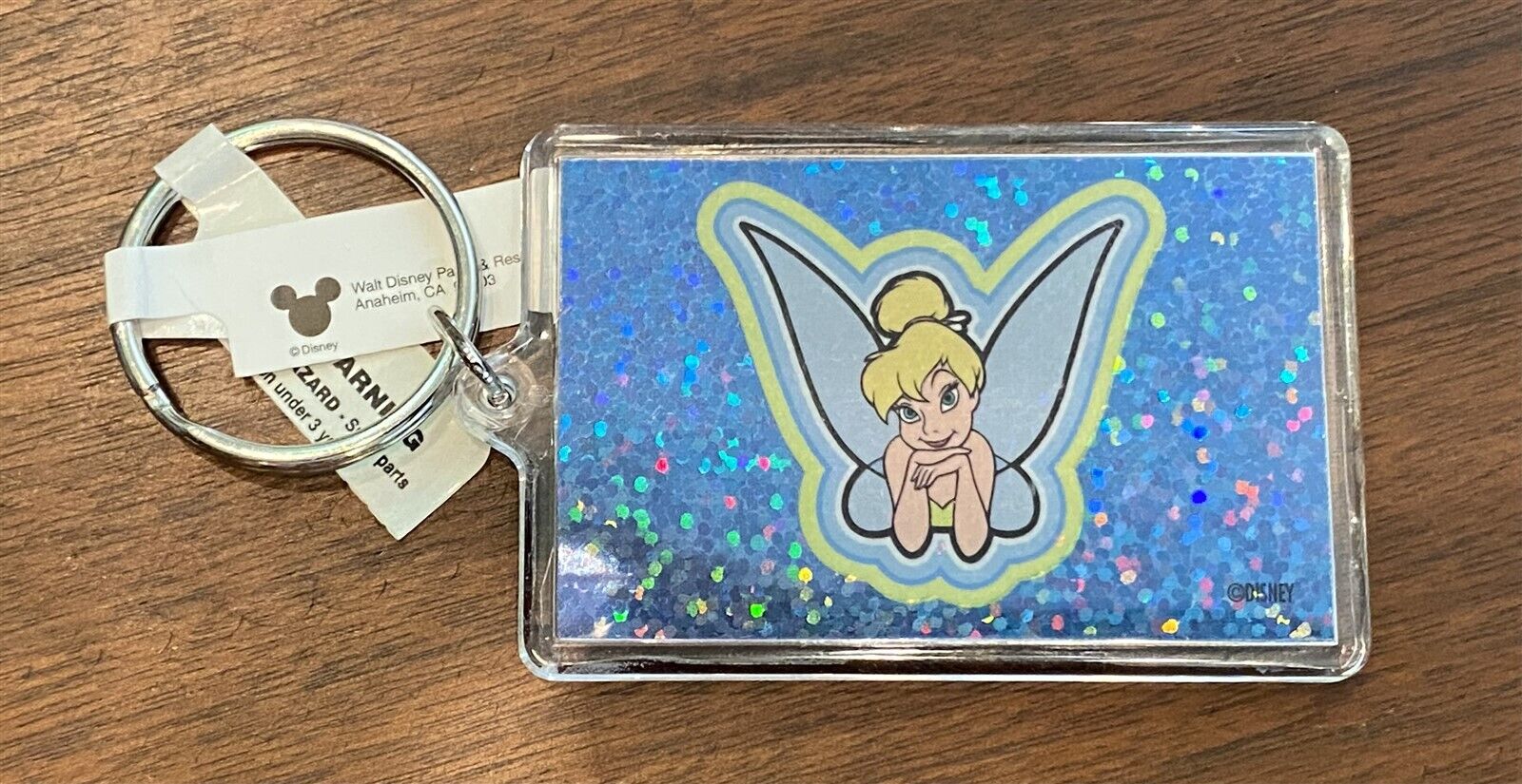 Disneyland It's All About Me TINKER BELL Glitter Keychain