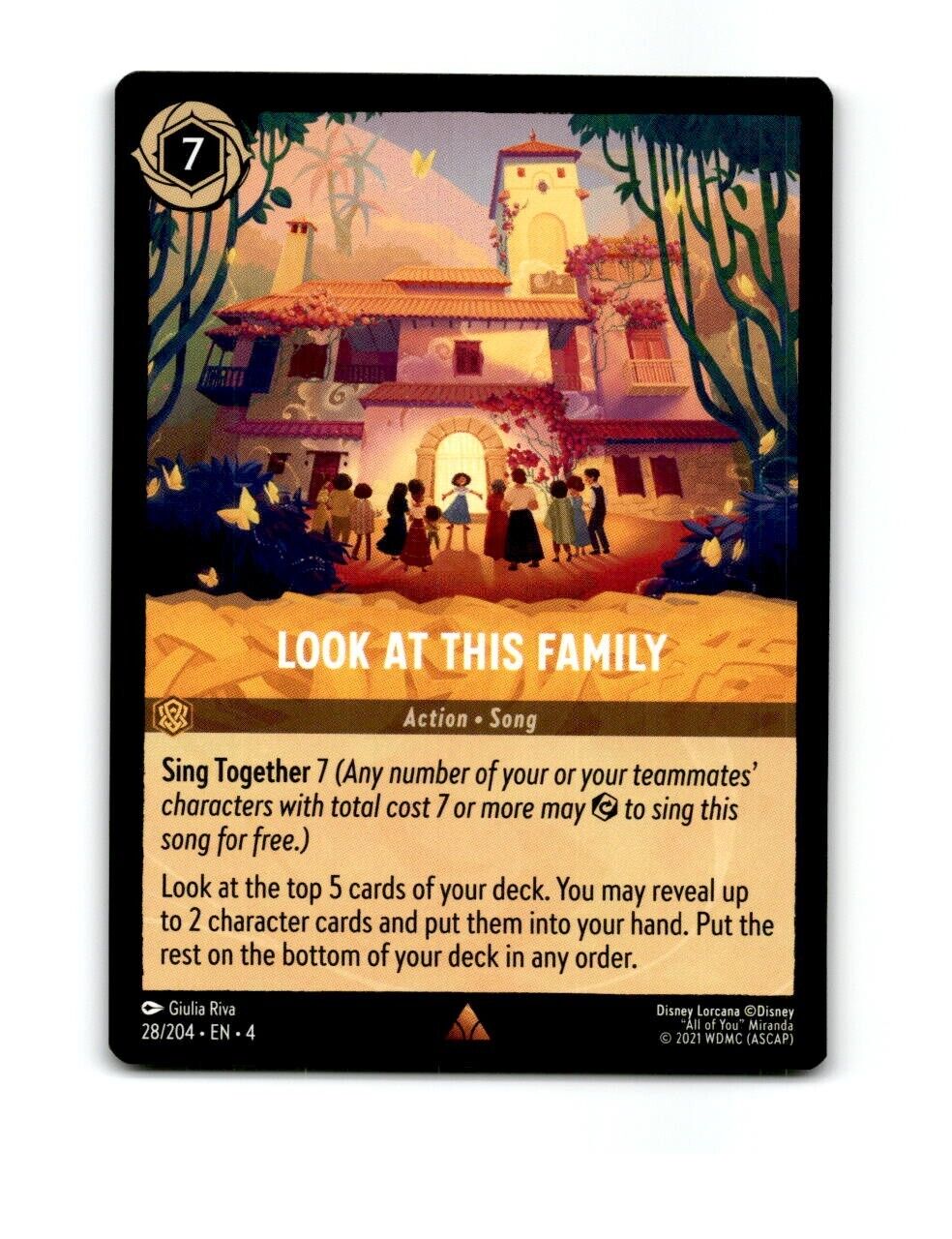 Disney Lorcana Ursula\'s Return Trading Card 28/204 Look At This Family Action