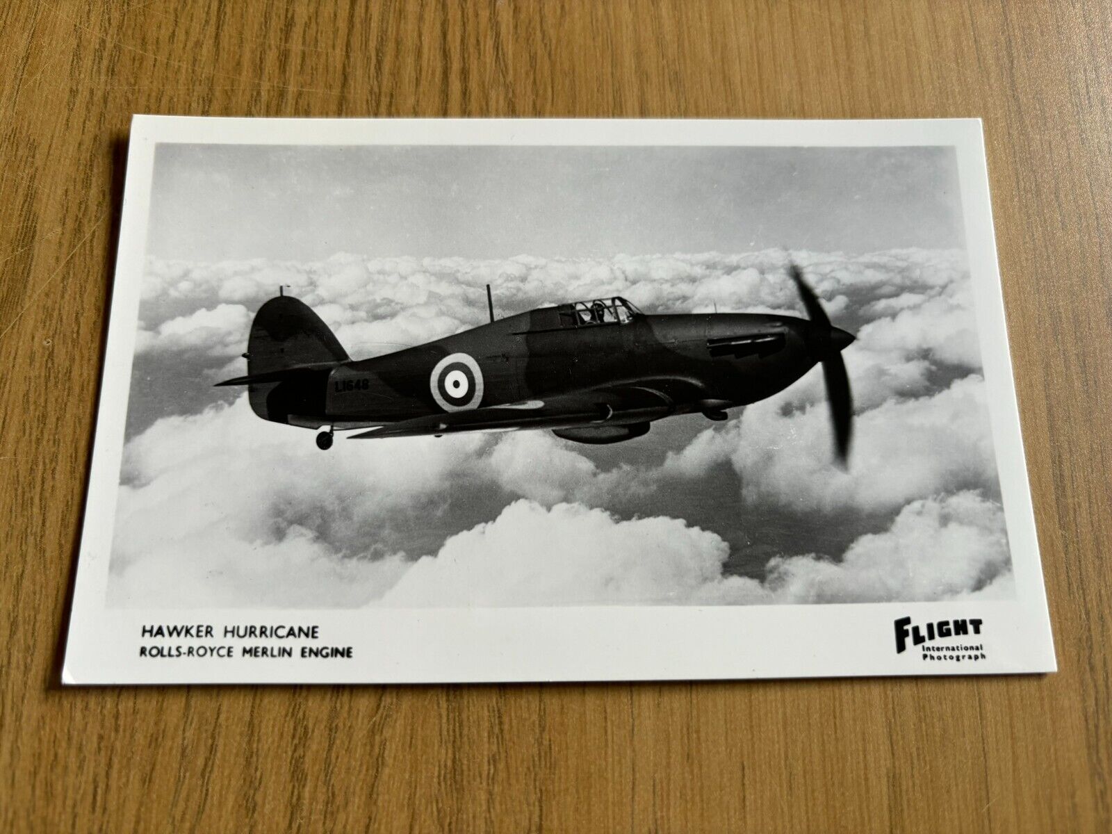 Royal Air Force Hawker Hurricane postcard