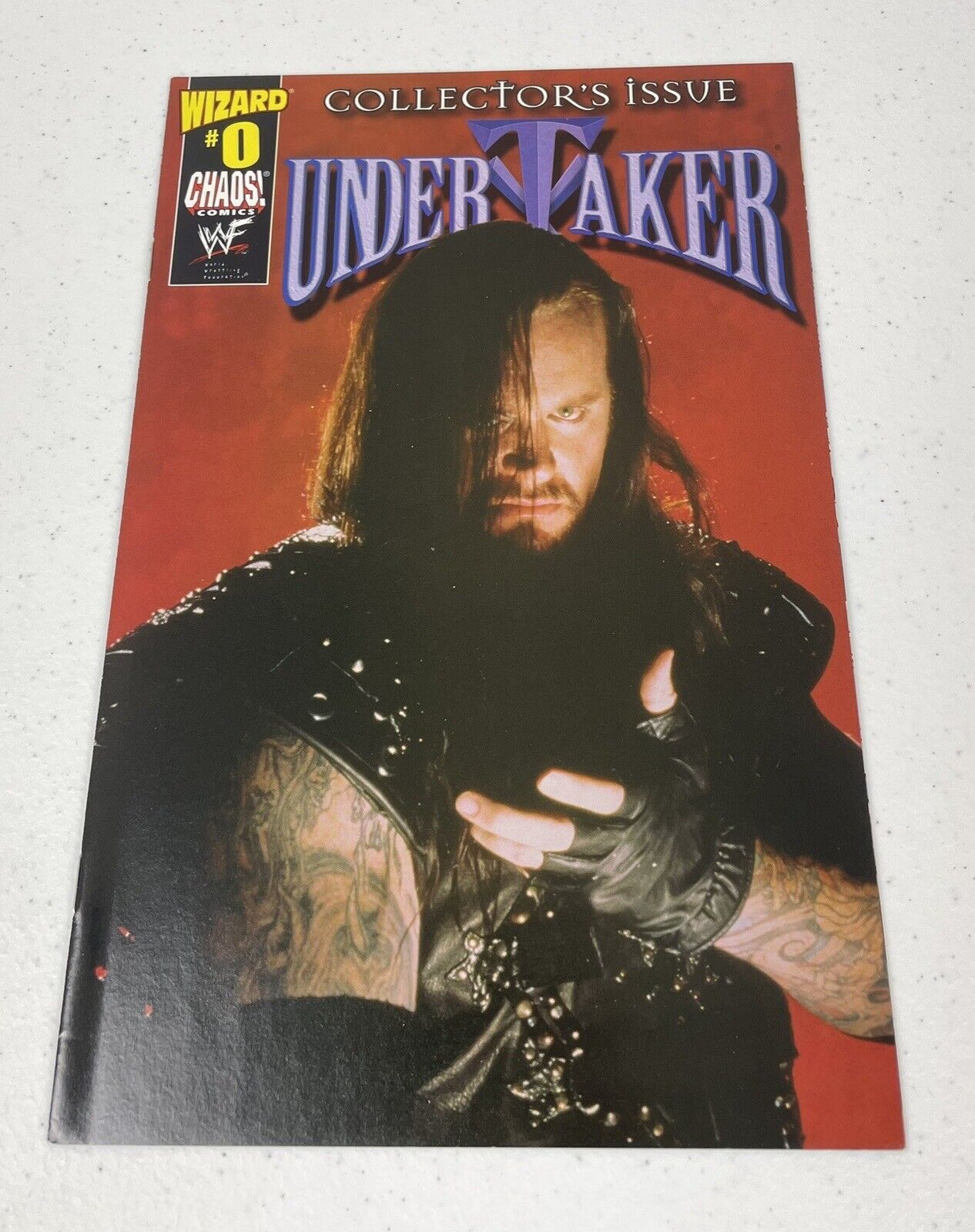 WIZARD UNDERTAKER #0 Collector\'s Issue 1999 Chaos Comics WWF Wrestler Comic Book