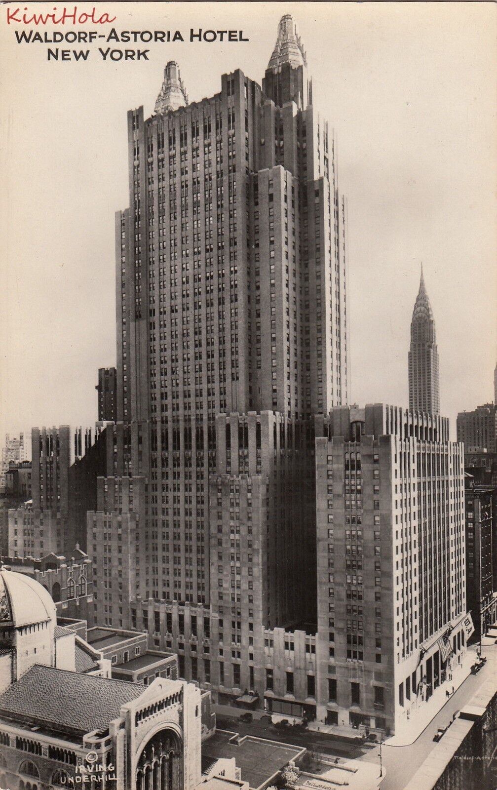Postcard RPPC Waldorf Astoria Hotel New York NY