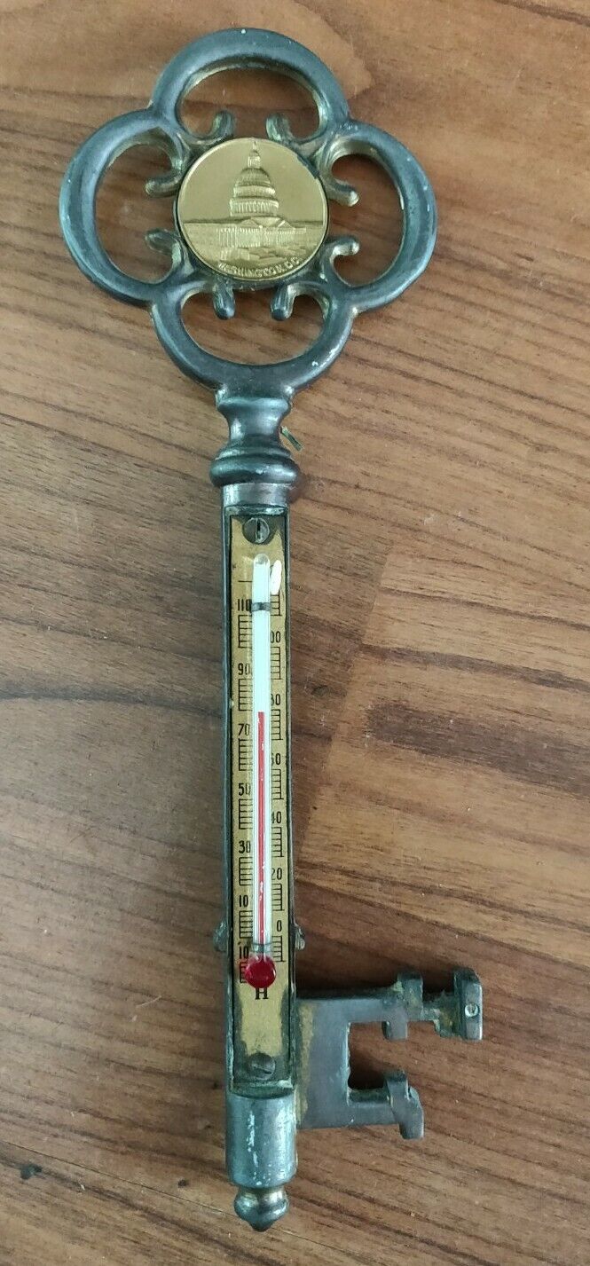 Thermometer Key Souvenir - ca. 1925, Vintage, USA, District of Columbia
