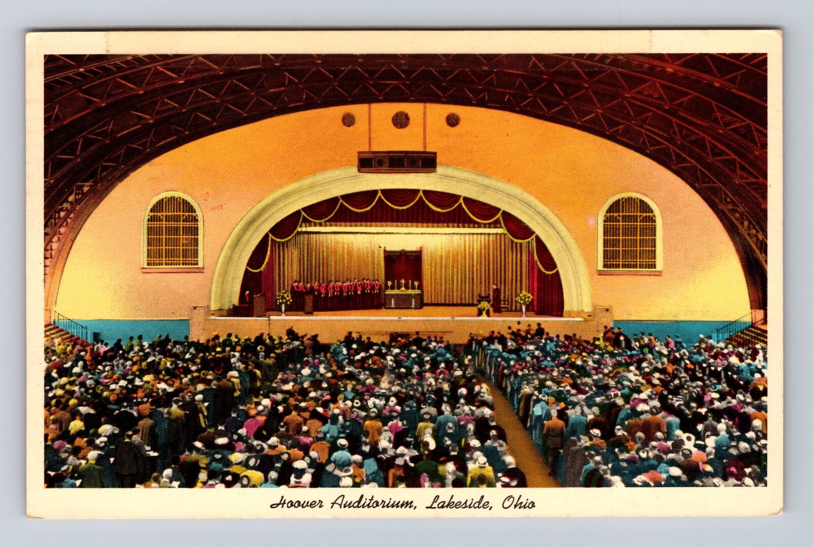 Lakeside OH-Ohio, Hoover Auditorium, Antique, Vintage c1905 Souvenir Postcard