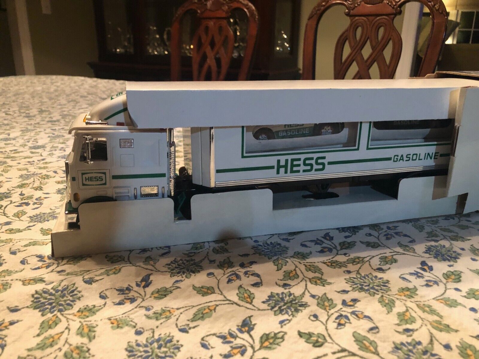 New 1997 Hess Toy Truck & Racers.  BRAND NEW Condition- Toy never used - Box New