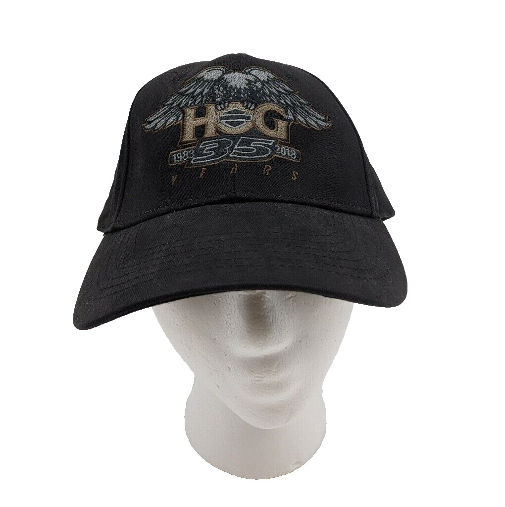 Harley Davidson HOG 35 Years 1983-2018 Owners Group Black Snapback Hat Cap