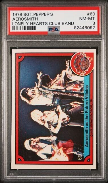 1978 AEROSMITH SGT. PEPPERS LONELY HEARTS CLUB BAND #60 PSA 8, POP 7, ONE HIGHER