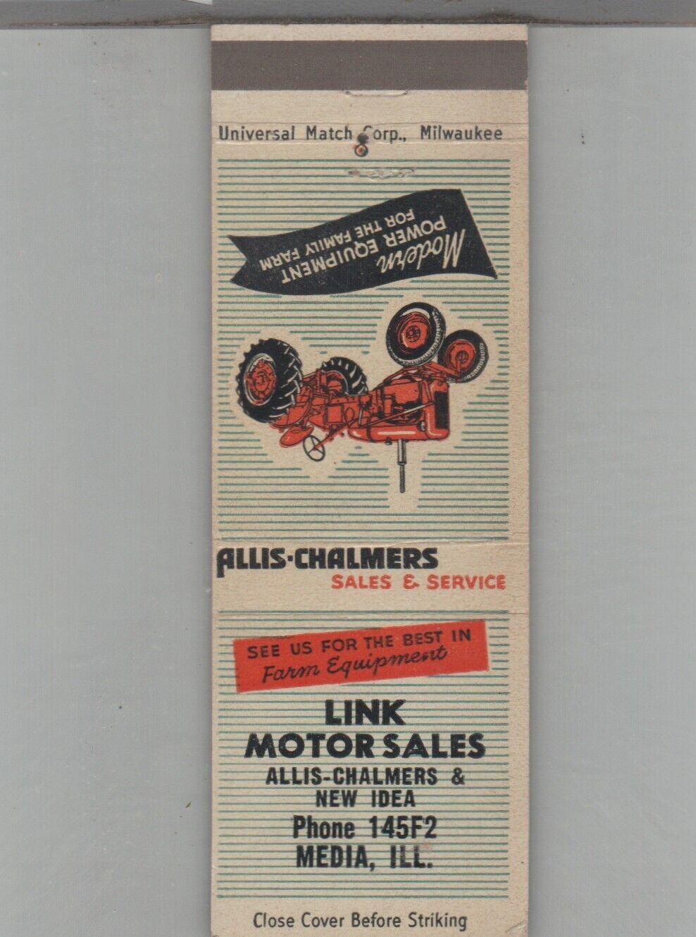Allils-Chalmers Tractor Dealer Link Motor Sales Media, IL