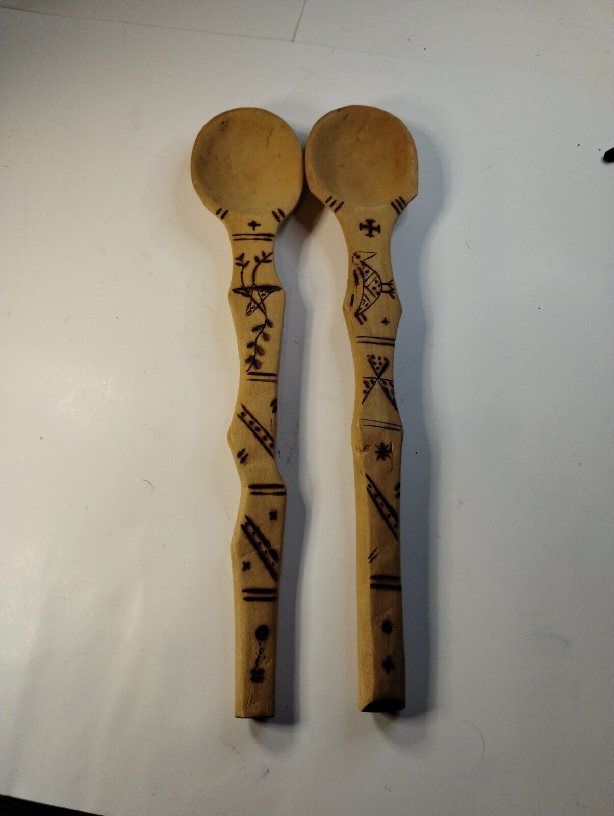 African Wooden Carved Spoons