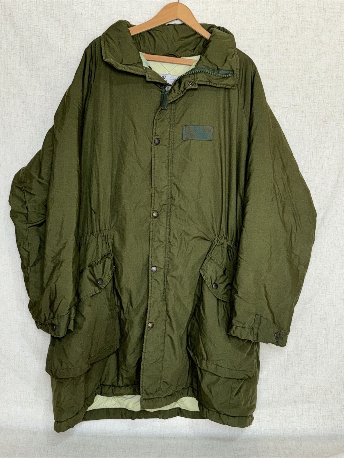 VTG Swedish Army 1997 Coat 180 / 95 Cold Weather Parka Green Hood M7360-020000-3