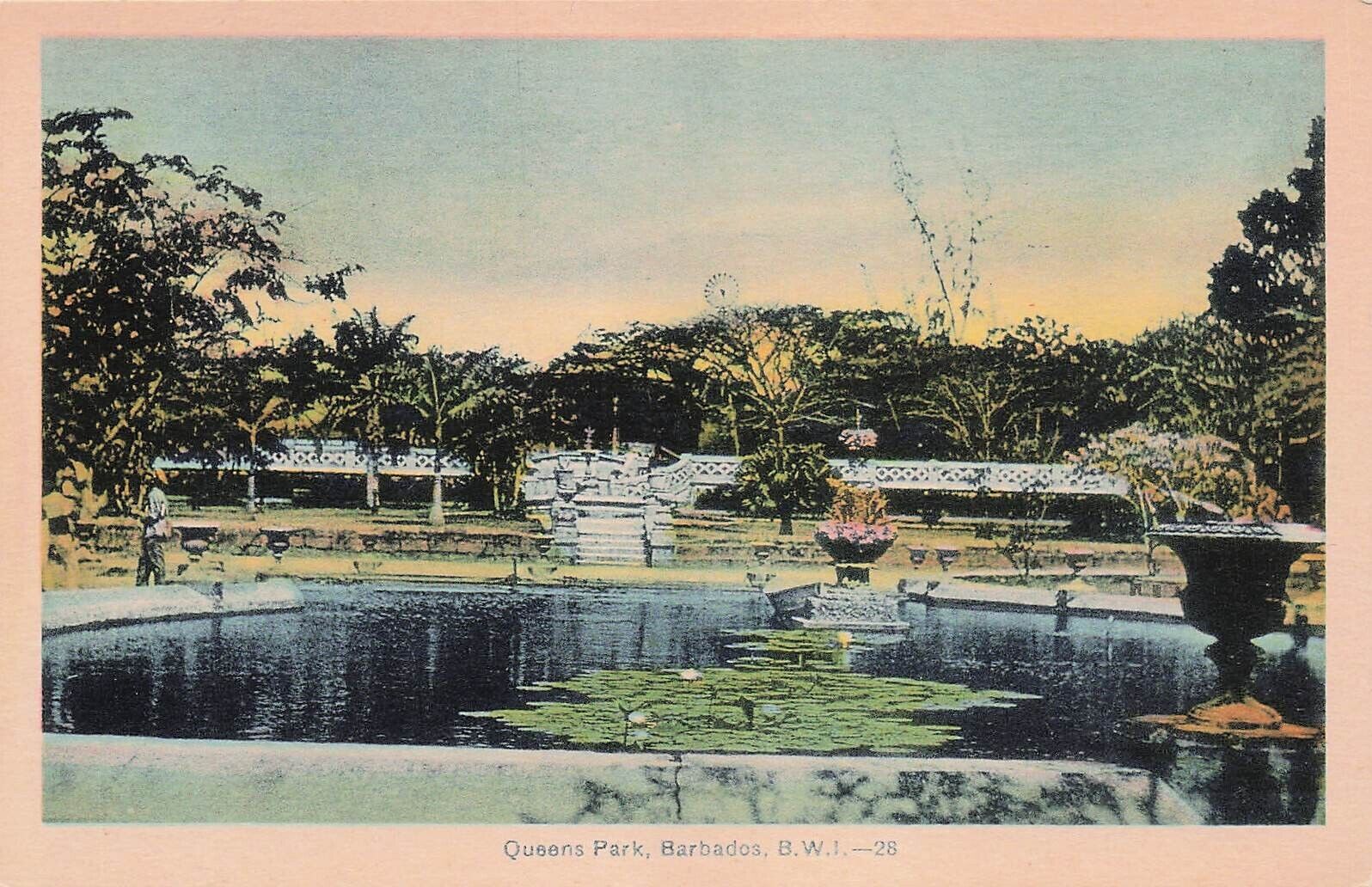 Bridgetown Queens Park Barbados St Ann\'s Military Fort Vtg Postcard E1