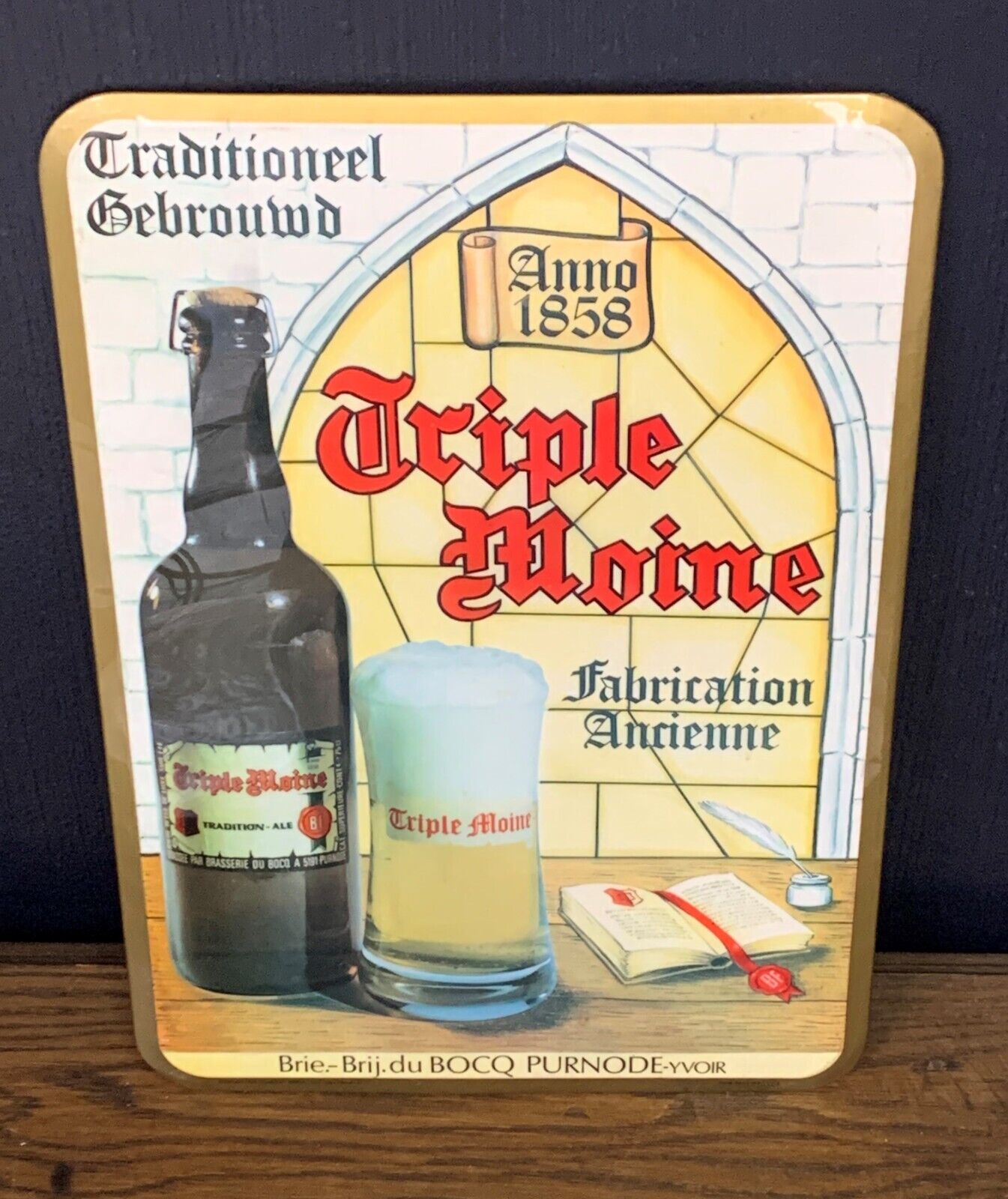 Advertising Glacoid - Triple Monk Beer