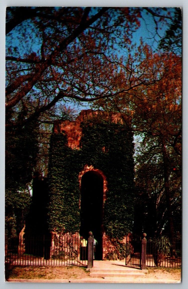 Jamestown VA Virginia Postcard Jamestown Church And Tower Built In 1639