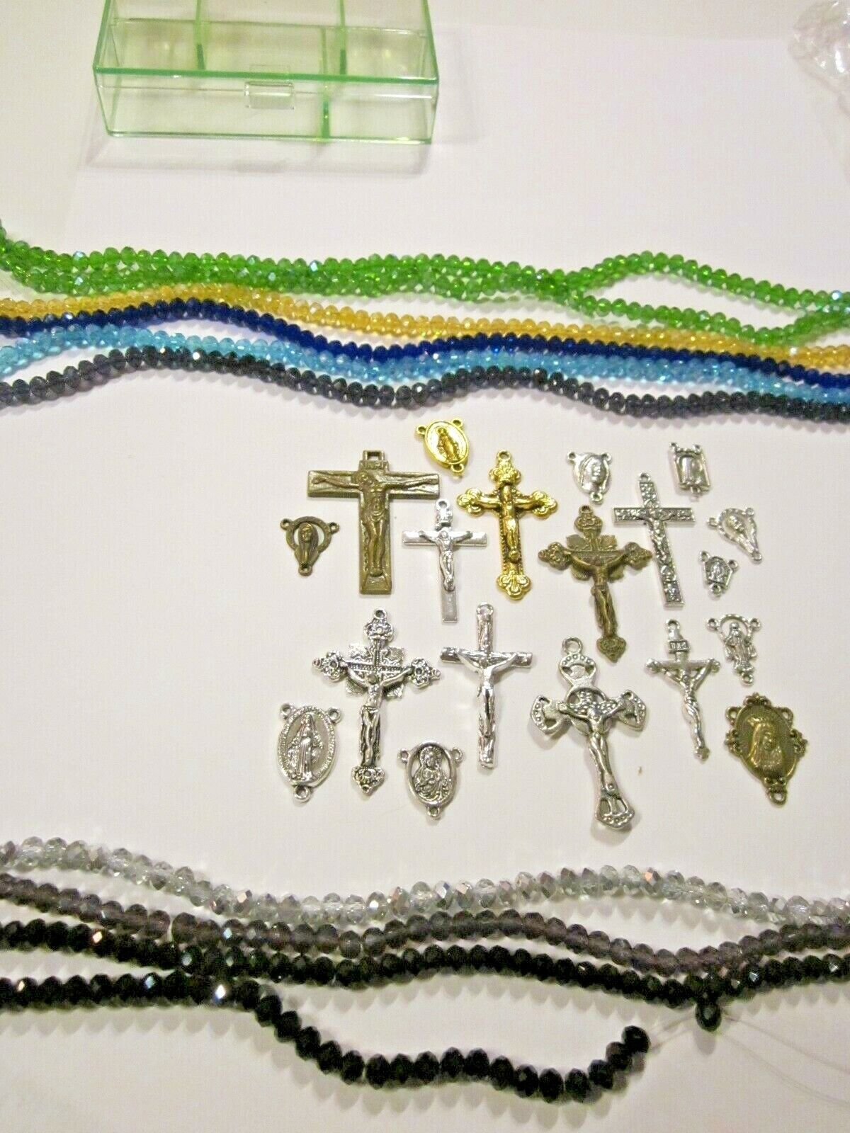 Wonderful  Rosary making kit.  Enough for 8 rosaries  #11-11-7g