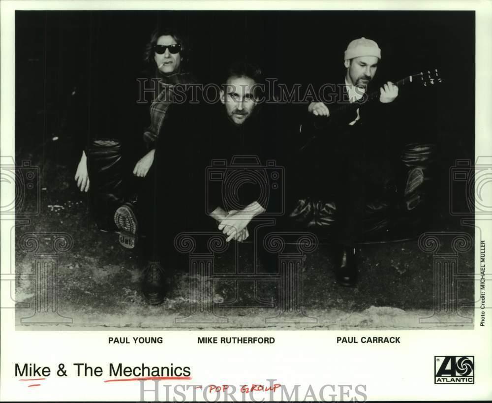 Press Photo Mike & The Mechanics: Paul Young, Mike Rutherford, Paul Carrack
