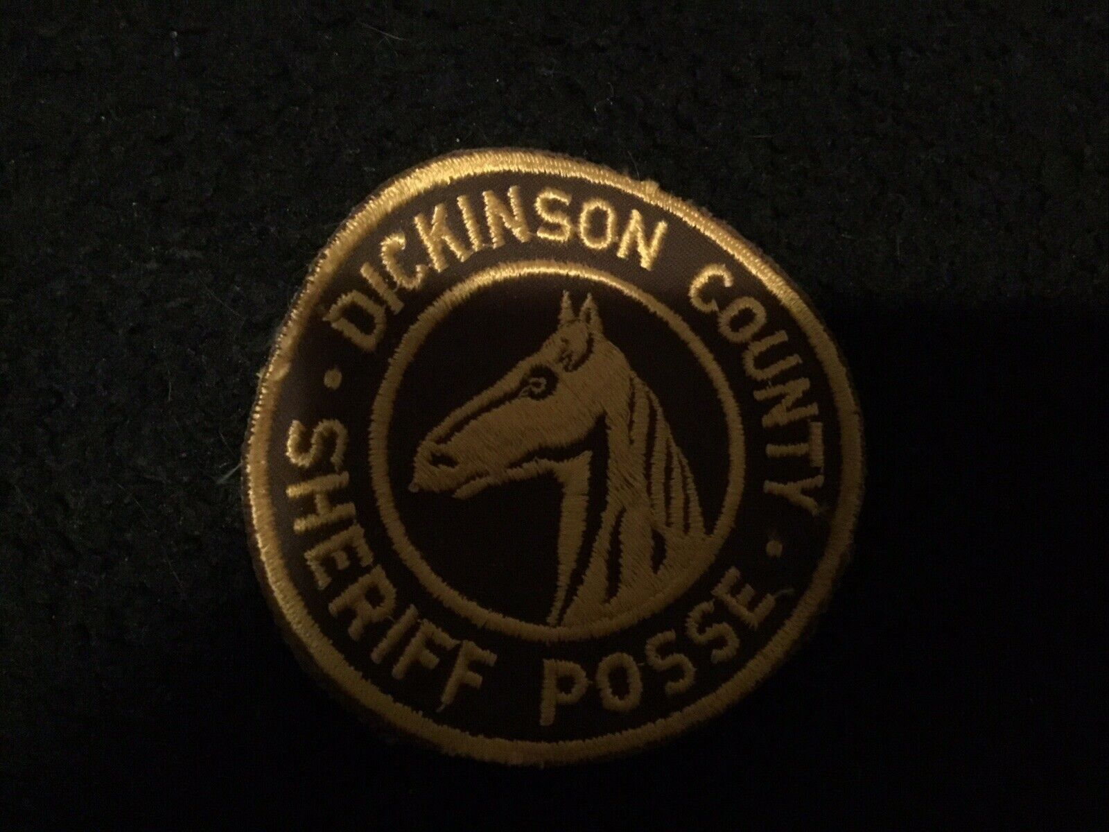 Vintage Dickinson County Sheriff Posse  Collectible Cloth, Abilene Ks
